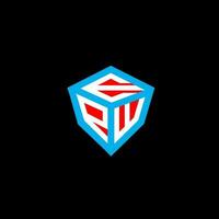 EPW letter logo creative design with vector graphic, EPW simple and modern logo. EPW luxurious alphabet design