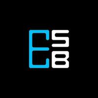 esb letra logo creativo diseño con vector gráfico, esb sencillo y moderno logo. esb lujoso alfabeto diseño