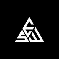 ESW letter logo creative design with vector graphic, ESW simple and modern logo. ESW luxurious alphabet design