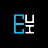 EUI letter logo creative design with vector graphic, EUI simple and modern logo. EUI luxurious alphabet design
