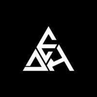 edh letra logo creativo diseño con vector gráfico, edh sencillo y moderno logo. edh lujoso alfabeto diseño