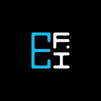 EFI letter logo creative design with vector graphic, EFI simple and modern logo. EFI luxurious alphabet design