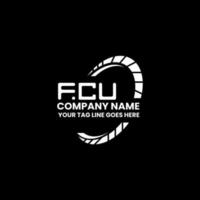FCU letter logo creative design with vector graphic, FCU simple and modern logo. FCU luxurious alphabet design