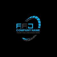 FFJ letter logo creative design with vector graphic, FFJ simple and modern logo. FFJ luxurious alphabet design