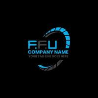 FFU letter logo creative design with vector graphic, FFU simple and modern logo. FFU luxurious alphabet design