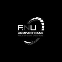 FNU letter logo creative design with vector graphic, FNU simple and modern logo. FNU luxurious alphabet design