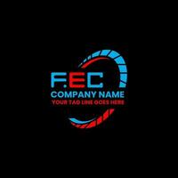 FEC letter logo creative design with vector graphic, FEC simple and modern logo. FEC luxurious alphabet design