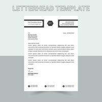 Minimal Corporate Letterhead template design with geometric shapes. Vector graphic design.