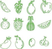 vegetables and fruits vectors pack