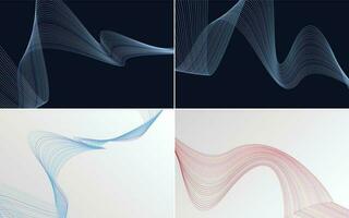 modern wave curve abstract presentation background Pack vector