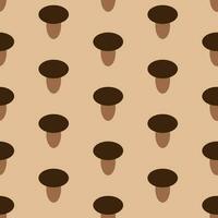 Autumn seamless pattern, mushrooms, vector. vector