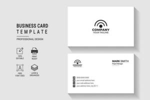 Versatile and Elegant Corporate Business Card Design Template vector