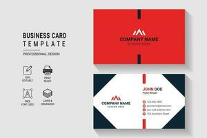 Versatile and Elegant Corporate Business Card Design Template vector