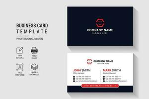 Versatile and Elegant Corporate Business Card Design Template vector