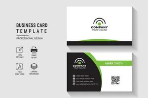 versátil y elegante corporativo negocio tarjeta diseño modelo vector