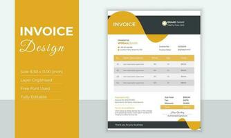 Invoice Design Template vector