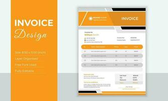 Invoice Design Template vector