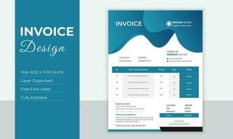 Invoice Design Template vector