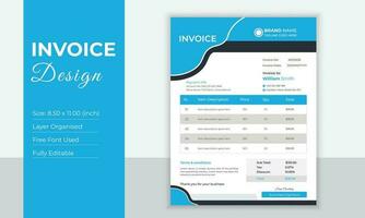 Invoice Design Template vector