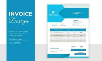 Invoice Design Template vector