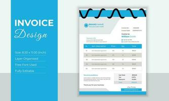 Invoice Design Template vector