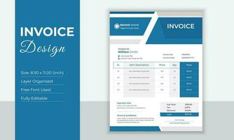 Invoice Design Template vector