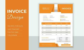 Invoice Design Template vector