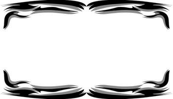 Background design with black and gray abstract frame vector