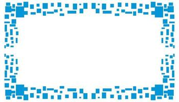 Abstract background with blue plaid frame vector