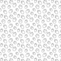 Acorn seamless pattern. Perfect for wallpaper, gift paper, pattern fill, web page background, autumn greeting cards. Vector illustration