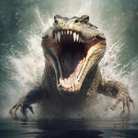 Crocodile - generative AI photo