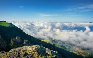 Clouds over the mountains photo