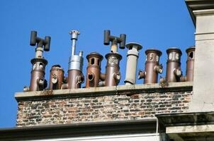 Architecture datails - Old Chimneys photo