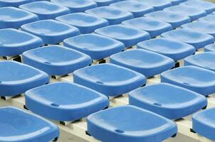 Blue Seats in a sports arena photo