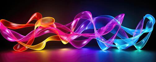 Abstract background with flowing lines photo