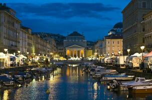 Trieste, Italy - Ponterosso Canal photo