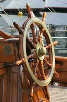 Old Boat Steering Wheel photo