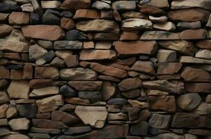 stone wall - generative AI photo