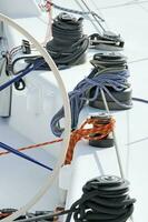 Sailboat Deck with Winches photo