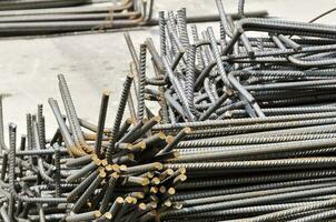 Steel Reinforcement - Construction Site Detail photo