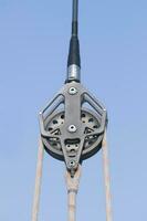 Modern Sailboat Pulley photo