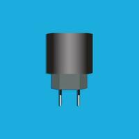 charger vector color gradation 3d design. adaptor vector