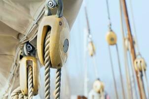 Close up of sailboat photo