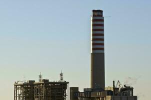 Power Plant with Tall Chimney photo
