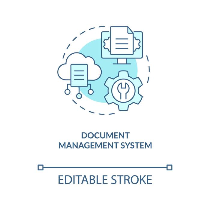 Document Management System Vector Art, Icons, and Graphics for Free ...