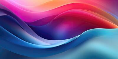Multi-Colored Wave Pattern Textured Background with Abstract Curves - photo