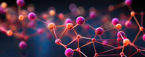 Molecule structure. Science and medical background photo