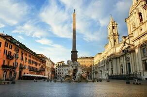 plaza navona en Italia foto