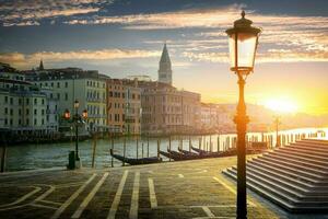 Street lamp in Venice photo