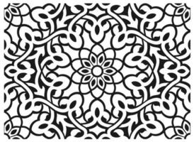 Vector graphics. Classical floral seamless oriental ornament